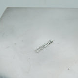Victorian Sterling Silver Diamond Shaped Jewellery Box Antique 1887 Birmingham