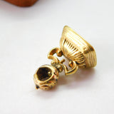 Georgian 9ct Gold Cased Citrine Intaglio Seal Fob 'Man Rowing a Boat' c1820