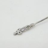 Victorian Sterling Silver Apostle Terminal Sugar Caster Spoon 1896 Sheffield