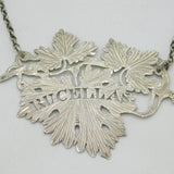 George IV Sterling Silver Bucellas Wine Decanter Label Antique 1826 Birmingham