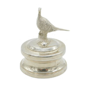 Sterling Silver Pheasant Form Paperweight Ornament Vintage 2003 Birmingham