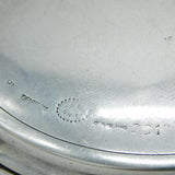 Georg Jense Sterling Silver Dolphin Pattern Mirror Compact Vintage c1950