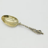 Dutch Sterling Silver Gilt '1730' Serving Spoon Antique Victorian