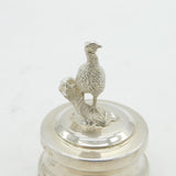 Sterling Silver Pheasant Form Paperweight Ornament Vintage 2003 Birmingham