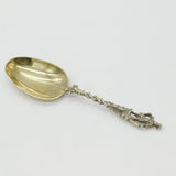 Dutch Sterling Silver Gilt '1730' Serving Spoon Antique Victorian