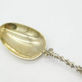 Dutch Sterling Silver Gilt '1730' Serving Spoon Antique Victorian
