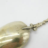 Dutch Sterling Silver Gilt '1730' Serving Spoon Antique Victorian