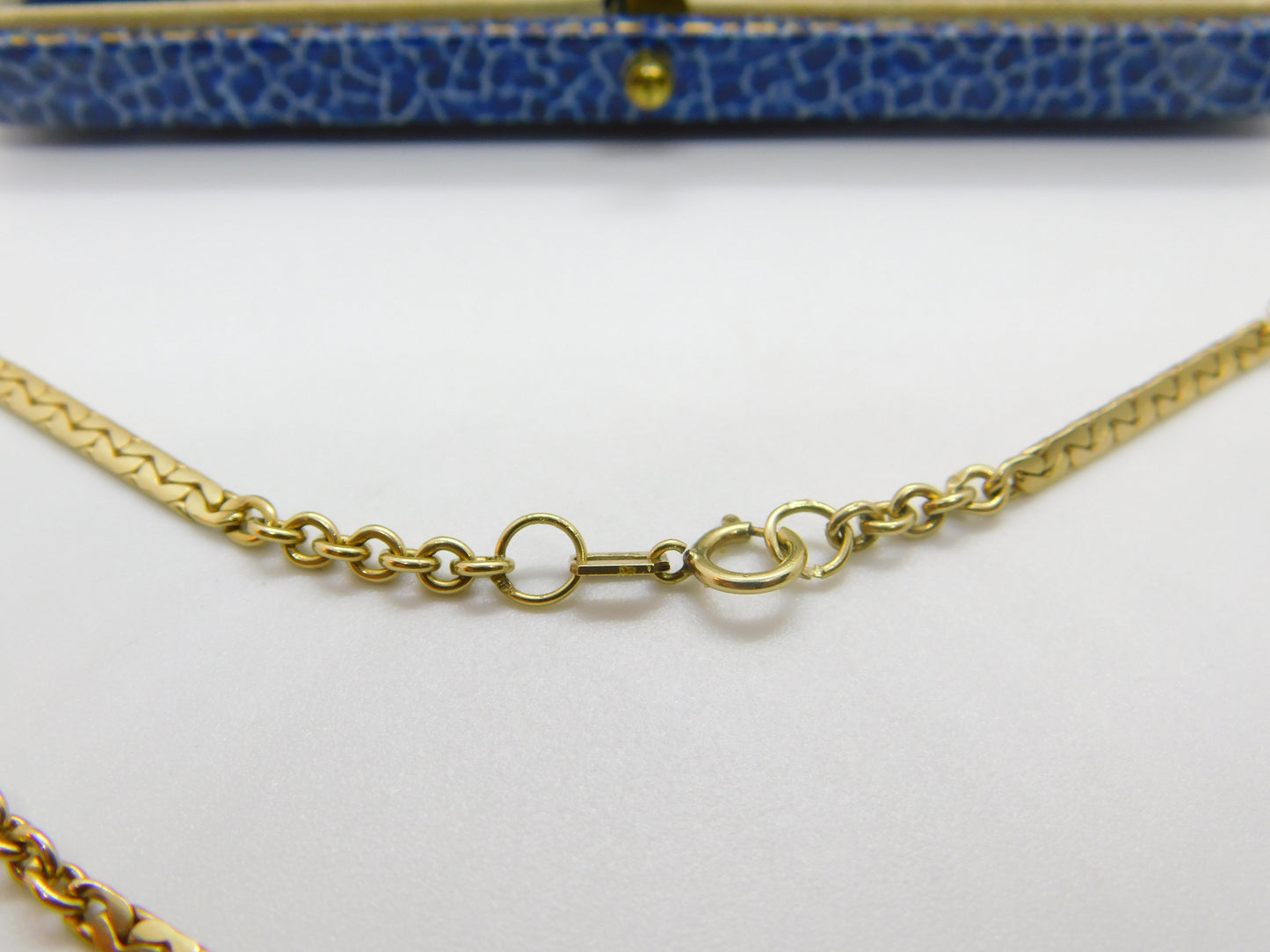 9ct Yellow Gold Fancy Link Chain Necklace Vintage 1991 Birmingham 18" Length