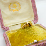 9ct Yellow Gold Leaping Dolphin Band Ring Vintage c1970 Birmingham