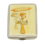 Sterling Silver & Enamel Spy Magazine Novelty Match Book Case Antique 1926 London