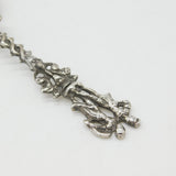 Dutch Sterling Silver Romantic Couple Terminal Serving Spoon Antique c1900