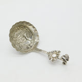 Victorian Sterling Silver Tea Caddy Spoon Windmill Pattern 1899 Sheffield