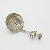 Victorian Sterling Silver Tea Caddy Spoon Windmill Pattern 1899 Sheffield