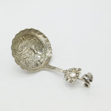Victorian Sterling Silver Tea Caddy Spoon Windmill Pattern 1899 Sheffield