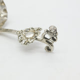 Victorian Sterling Silver Tea Caddy Spoon Windmill Pattern 1899 Sheffield
