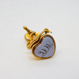 George III 18ct Gold Faith, Hope, Charity Form Sardonyx Intaglio Fob Antique c1820