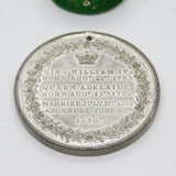 King William IV Silver Plated Large Coronation Commemorative Medal Antique 1830