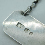 Scottish George III Sterling Silver Brandy Decanter Label Antique 1815 Edinburgh