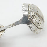 Victorian Sterling Silver Tea Caddy Spoon Windmill Pattern 1899 Sheffield