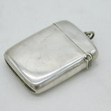 Victorian Sterling Silver Rupee Coin Vesta Case Antique 1896 Birmingham