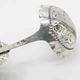 Victorian Sterling Silver Tea Caddy Spoon Windmill Pattern 1899 Sheffield