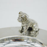 Sarah Jones Sterling Silver Cast Bulldog Ashtray Vintage 1987 London