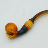 19th Century Novelty Meerschaum & Black Amber Hand Form Pipe Antique c1880