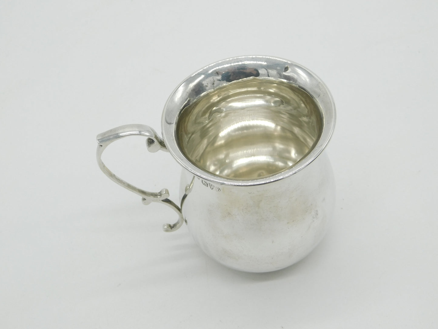 Sterling Silver Christening Cup or Mug Antique 1924 Chester Antique Art Deco