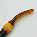 19th Century Novelty Meerschaum & Black Amber Hand Form Pipe Antique c1880