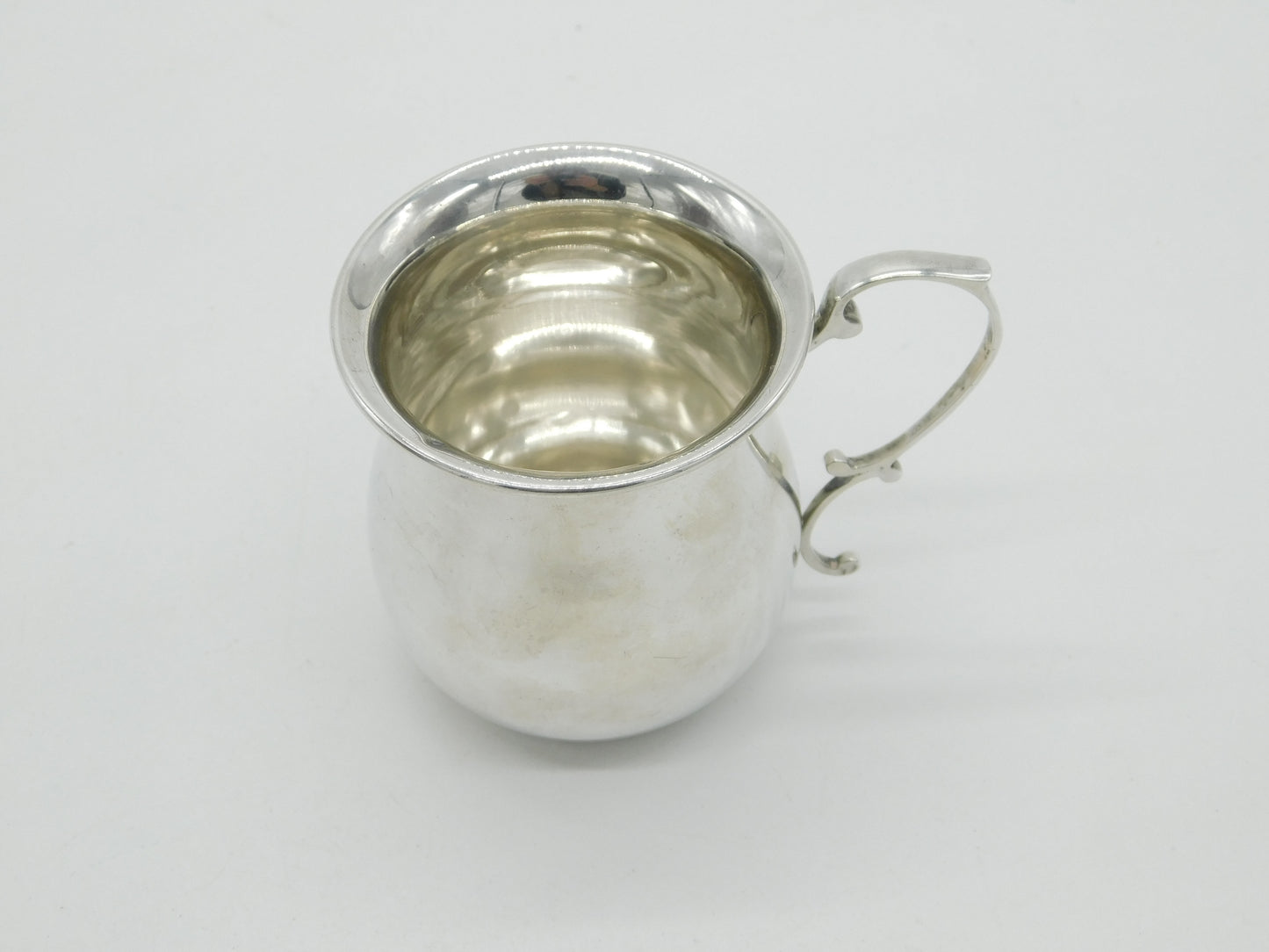 Sterling Silver Christening Cup or Mug Antique 1924 Chester Antique Art Deco