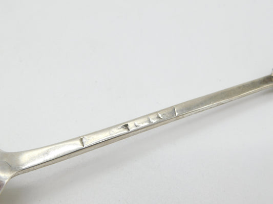 Early Georgian Sterling Silver Apostle Terminal Anointing Spoon c1760 London