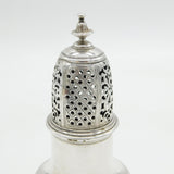 George II Sterling Silver Muffineer Sugar Caster Antique 1740 London S. Wood