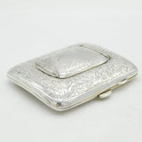 Sterling Silver Combination Vesta & Cigarette Case Antique 1911 Birmingham
