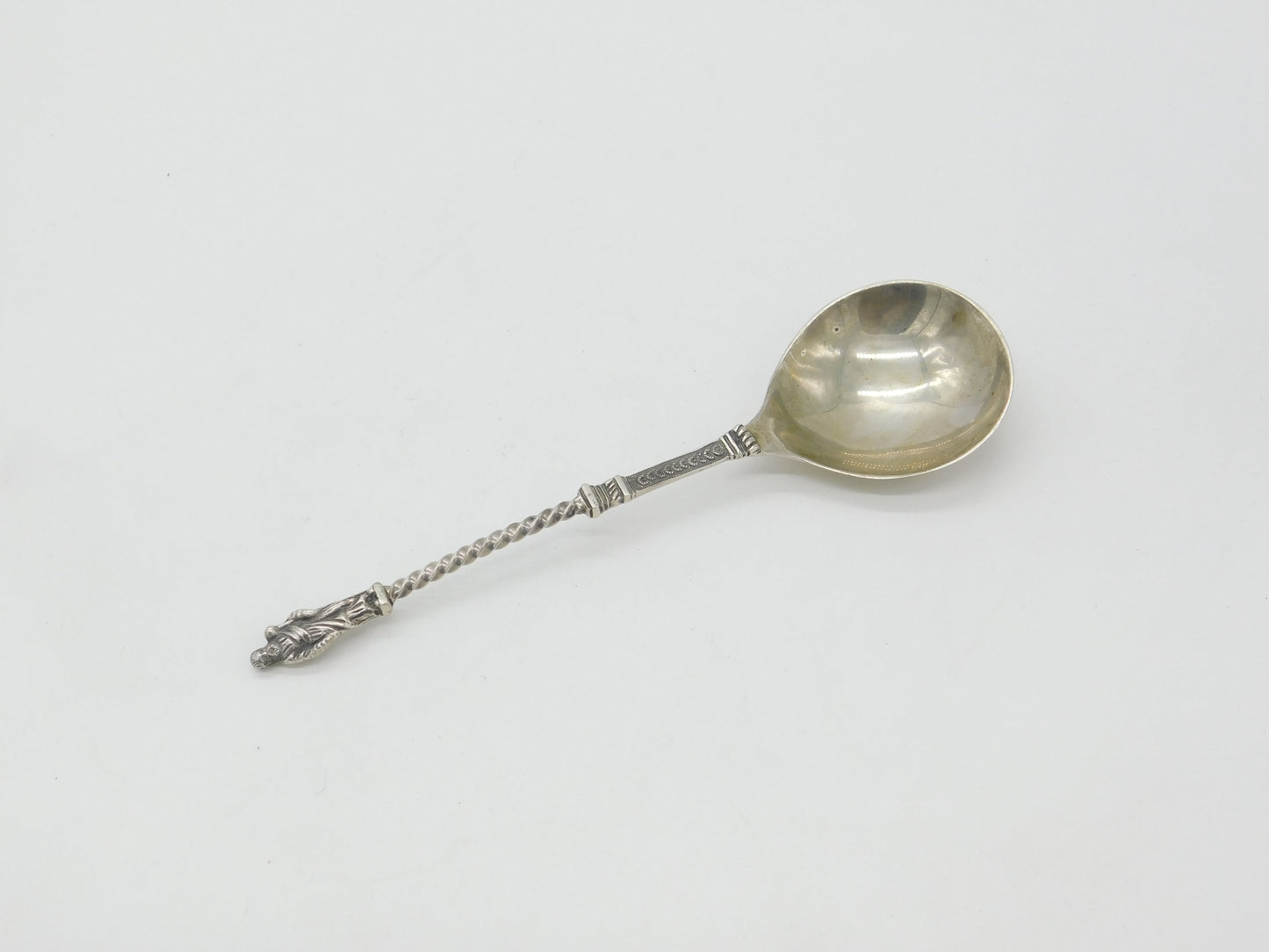 Victorian Sterling Silver Apostle Terminal Serving Spoon 1878 London Antique