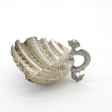 Anglo-Indian Sterling Silver Scallop & Dragon Sweet Dish Antique c1900 Victorian