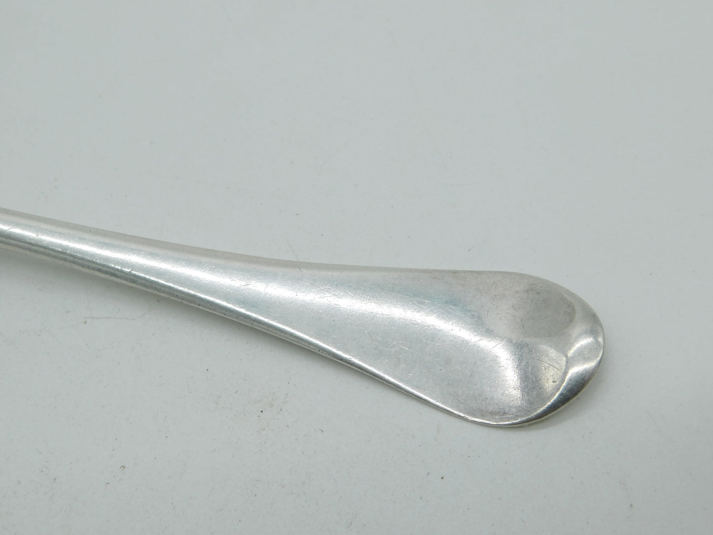 George II Sterling Silver Hanoverian Pattern Serving Spoon c1730 Edward Bennett