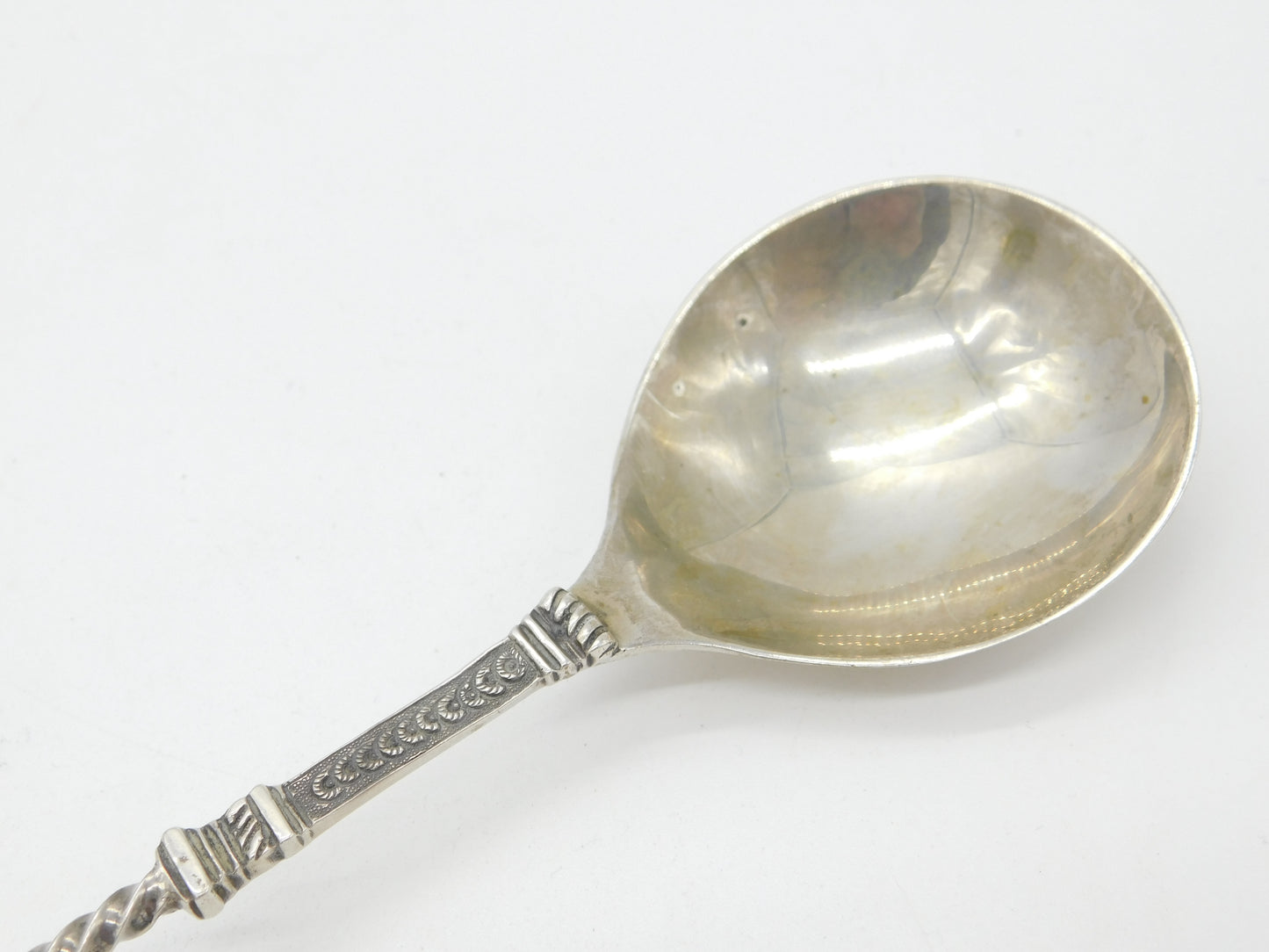 Victorian Sterling Silver Apostle Terminal Serving Spoon 1878 London Antique