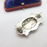 Victorian Aesthetic Sterling Silver Swallow Form Brooch 1880 Birmingham Antique