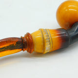 19th Century Novelty Meerschaum & Black Amber Hand Form Pipe Antique c1880