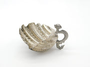 Anglo-Indian Sterling Silver Scallop & Dragon Sweet Dish Antique c1900 Victorian