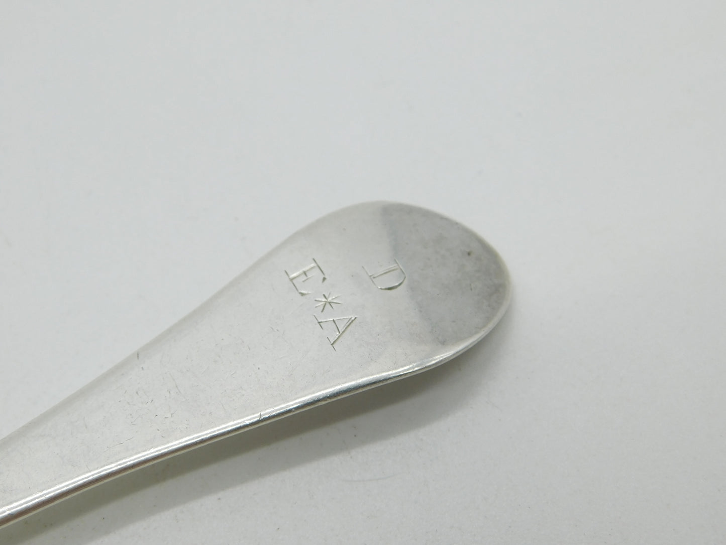 George II Sterling Silver Hanoverian Pattern Serving Spoon c1730 Edward Bennett