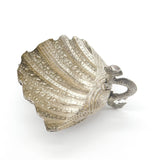 Anglo-Indian Sterling Silver Scallop & Dragon Sweet Dish Antique c1900 Victorian