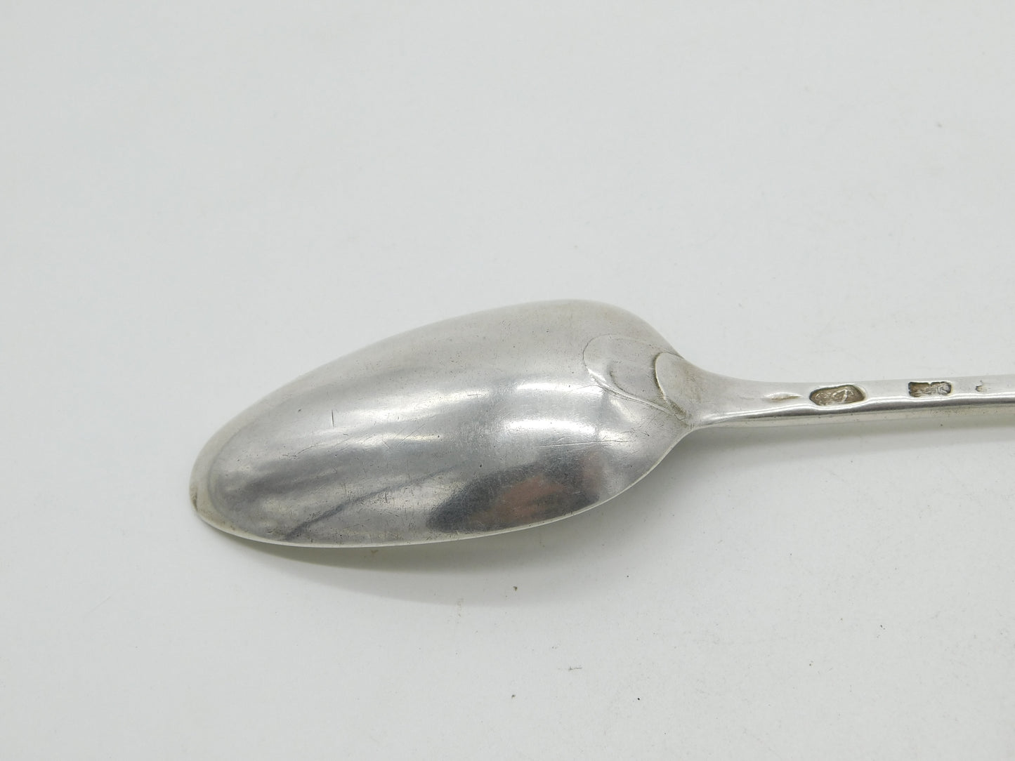 George II Sterling Silver Hanoverian Pattern Serving Spoon c1730 Edward Bennett