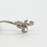 Edwardian Dutch Sterling Silver Fairy with Mirror Tea Caddy Spoon 1902 Antique