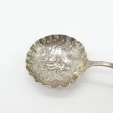 Edwardian Dutch Sterling Silver Fairy with Mirror Tea Caddy Spoon 1902 Antique