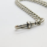 Edwardian Sterling Silver Graduating Albert Watch Chain 1904 London Antique