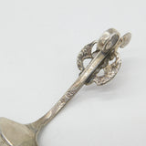 Edwardian Dutch Sterling Silver Fairy with Mirror Tea Caddy Spoon 1902 Antique
