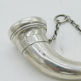 Sampson Mordan & Co. Victorian Sterling Silver Horn Vinaigrette & Scent Bottle Antique