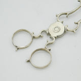 George III Sterling Silver Floral Pattern Sugar Nips Antique c1770
