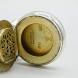 Sampson Mordan & Co. Victorian Sterling Silver Horn Vinaigrette & Scent Bottle Antique